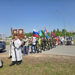 В Пскове впервые состоялся Крестный ход и молебен на месте, где несколько веков стояла часовня Владычного Креста