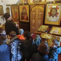 Школьники посетили храм преподобного Алексия человека Божия (с Поля) 