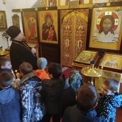 Школьники посетили храм преподобного Алексия человека Божия (с Поля) 