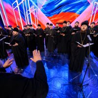 Генеральная репетиция хора духовенства Псковской епархии прошла на ЦСКА Арене в Москве