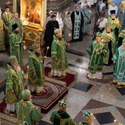 Митрополит Матфей сослужил за всенощным бдением в кафедральном соборе Сыктывкарской епархии