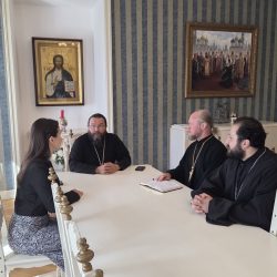 Митрополит Матфей провел встречу с заместителем министра молодежной политики Псковской области Екатериной Тимофеевой