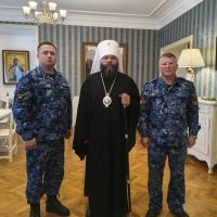 Состоялась рабочая встреча митрополита Матфея и заместителя начальника УФСИН Андрея Одина