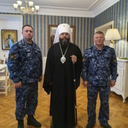 Состоялась рабочая встреча митрополита Матфея и заместителя начальника УФСИН Андрея Одина